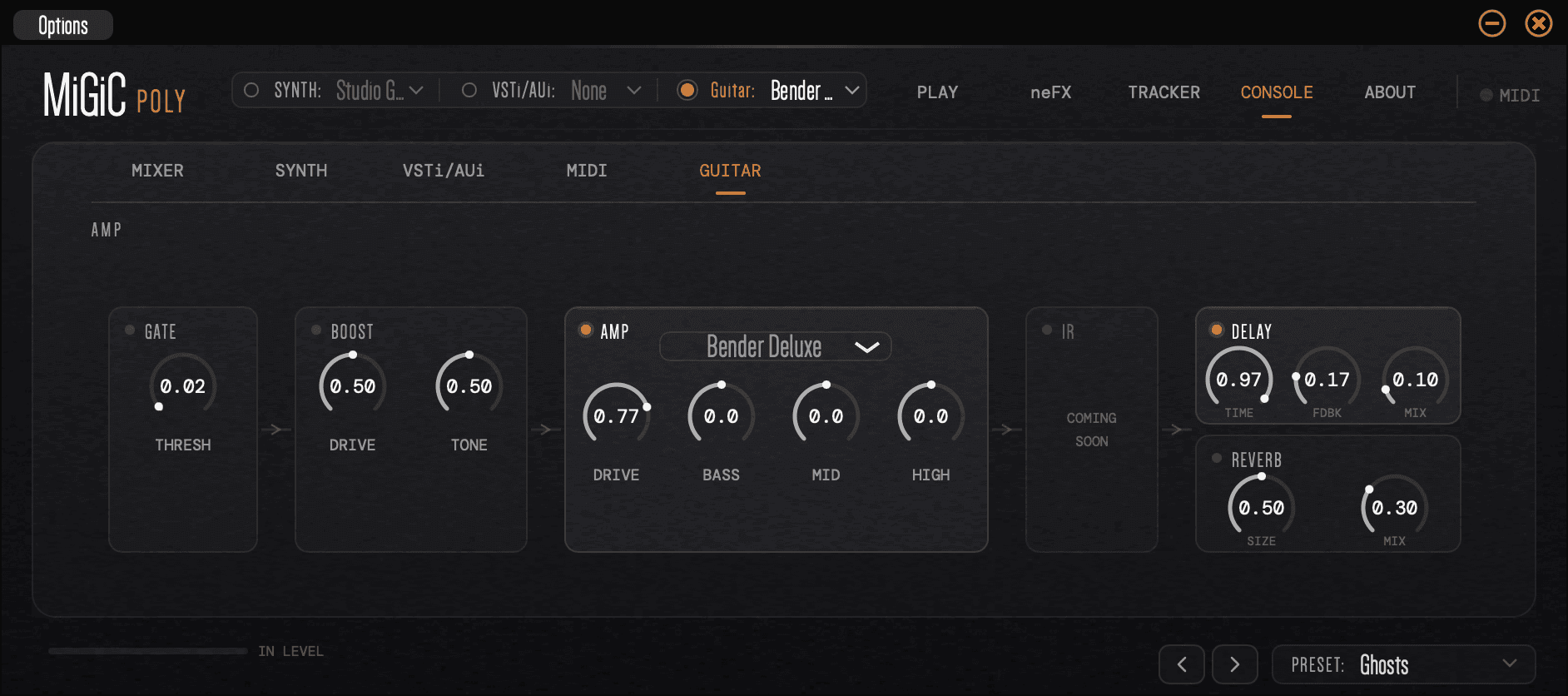 MiGiC Poly neural guitar amp modeller