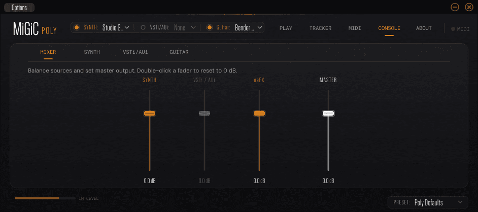 MiGiC Poly live performance mixer
